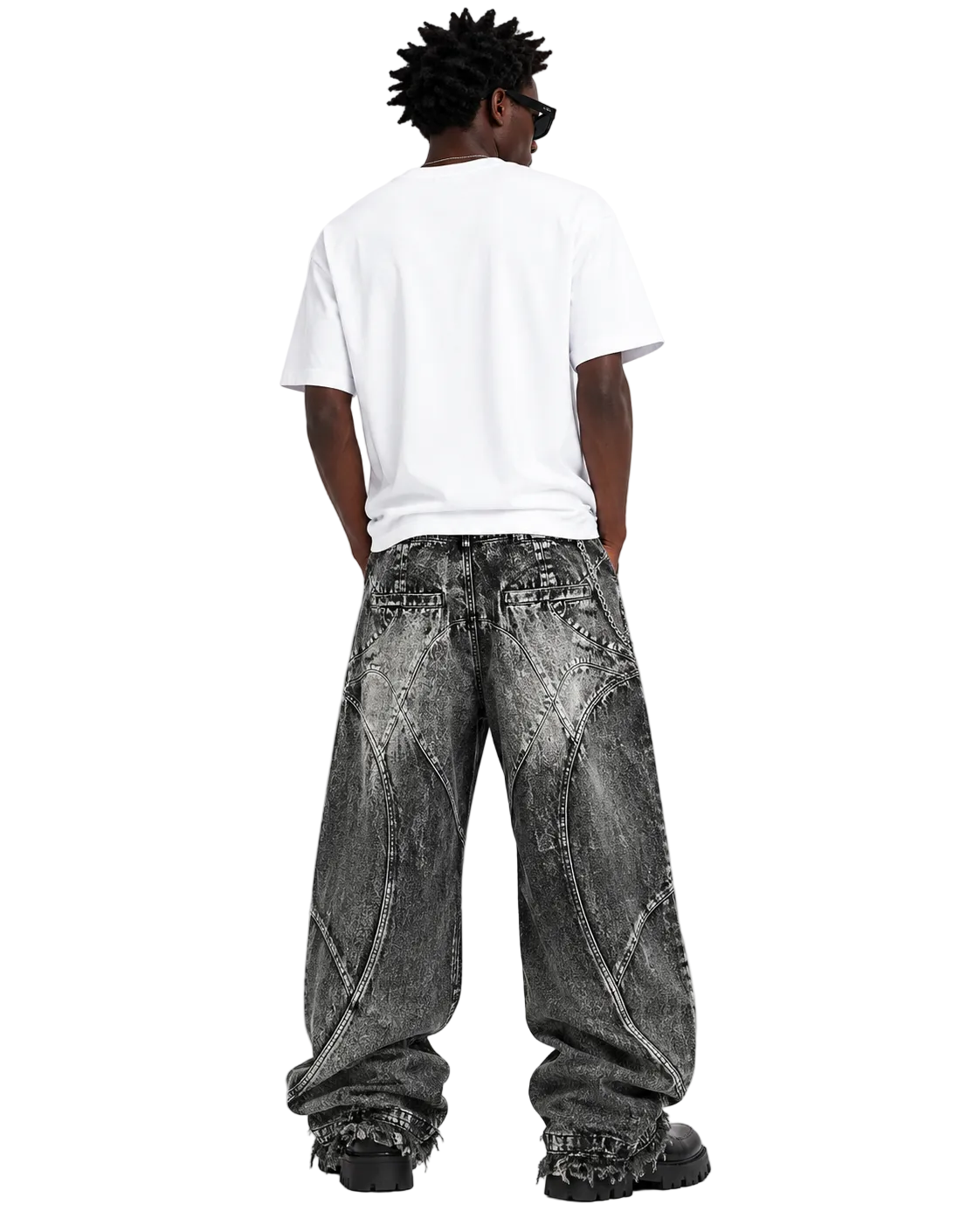 VAMPVISION Jeans Black Washed