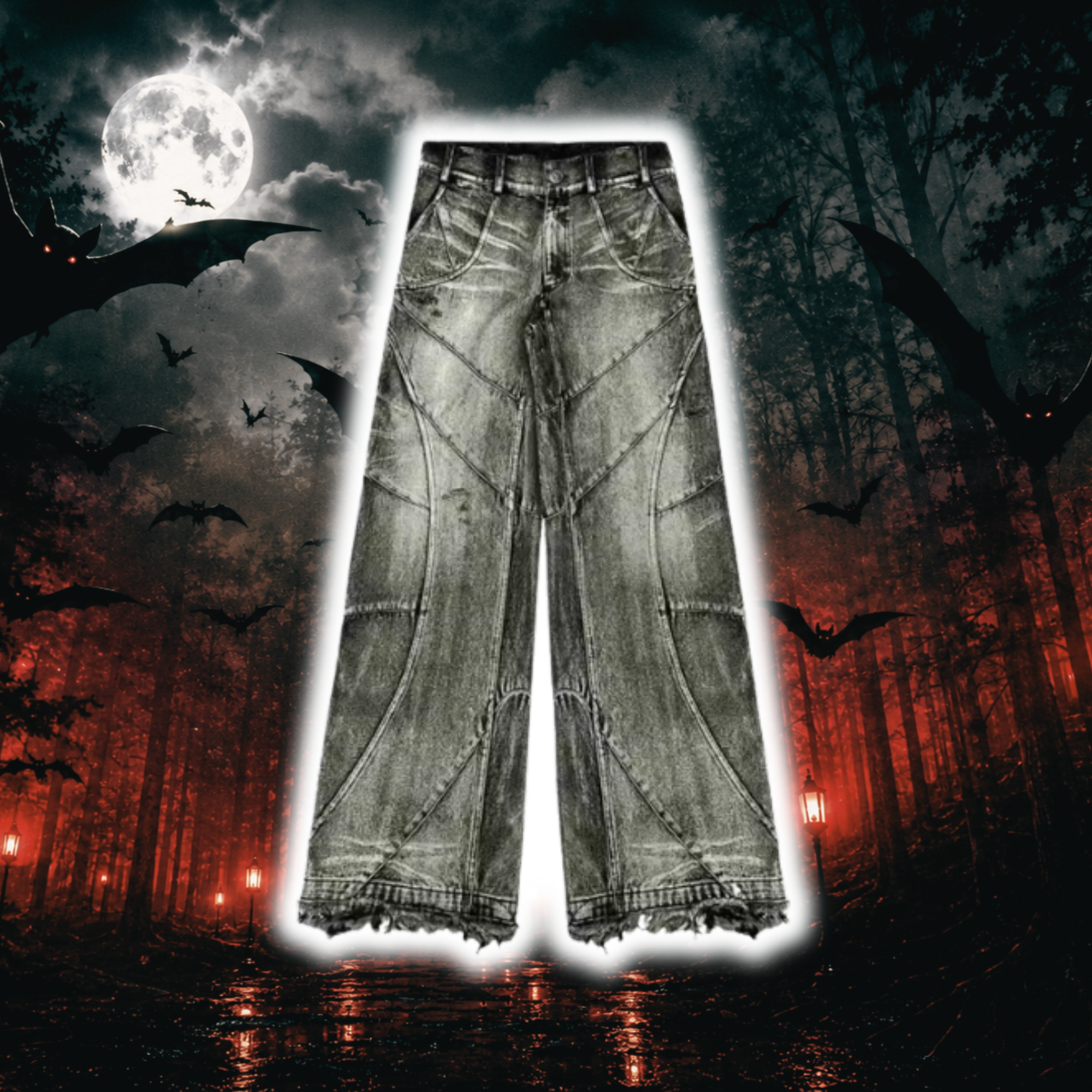 VAMPVISION Jeans Black Washed